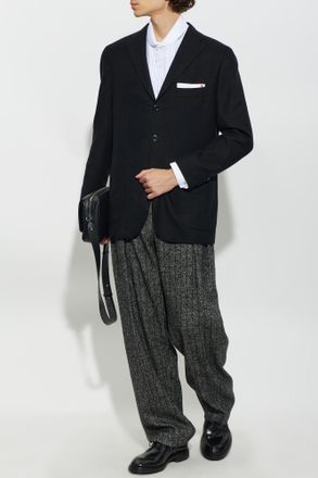 Kiton Cashmere Blazer, Mens, Black