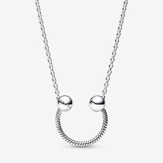 Pandora Moments Dames 925 Sterling Zilveren Ketting - Zilver 392747C00-45