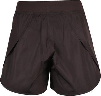 Jil Sander Slightly Loose-Fit Brown Shorts with High Waist and Subtle Pleats