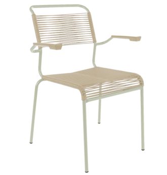 Schubiger M&ouml;bel Spaghetti-Stuhl S&auml;ntis mit Armlehnen