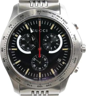 Gucci Pre-owned Watches, male, Black, Size: ONE SIZE Pre-owned Vintage Wristwatch