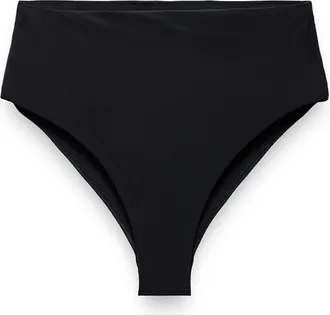 Prana Womens Lahari High-Rise Swimsuit Bottoms Black XS