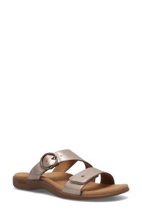 Taos Westside Slide Sandal in Champagne at Nordstrom, Size 10