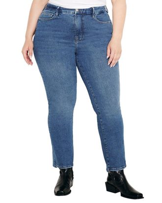 Good American Good American Good Legs Straight Indigo Jean