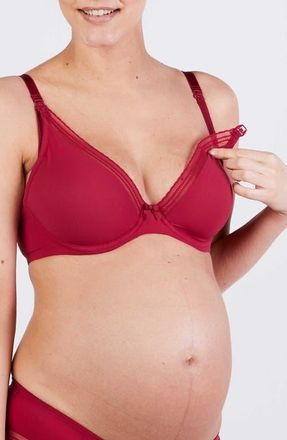 Cache Coeur Maternity and nursing bra Milk in Burgundy at Nordstrom, Size 32B