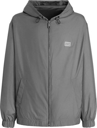 Dolce & Gabbana Logo-Plaque Bomber Jacket