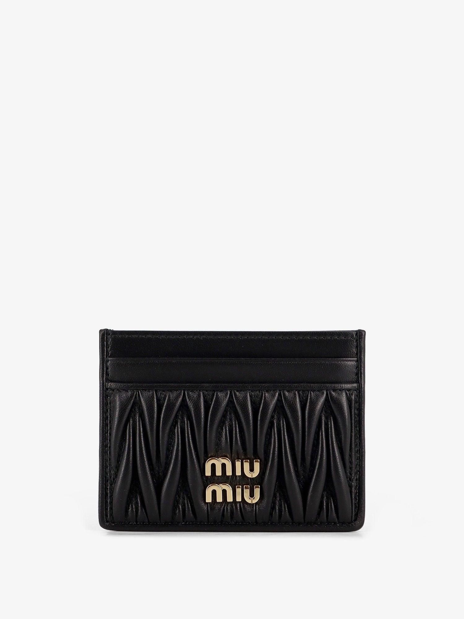 Miu Miu 2010-2025 Leather Matelasse Case card holder Grün ab 607