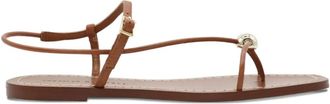 Loeffler Randall Lara leather sandals - women - Calf Leather/Calf Leather/Calf Leather - 8.5 - Brown
