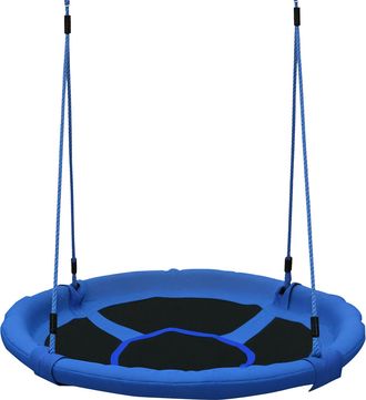 OEM Columpio Infantil Tipo Nido Columpio Redondo De &Aacute;rbol Para +3 A&ntilde;os Carga 100 Kg Interior Y Exterior &Oslash;100x180 Cm Azul