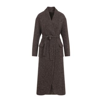 Brunello Cucinelli Brunello Cucinelli Womens Wool And Cashmere Coat - Dark Brown - Size EU 38 (Womens)