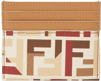 Fendi Roma Ff Fabric Card Holder Accessories