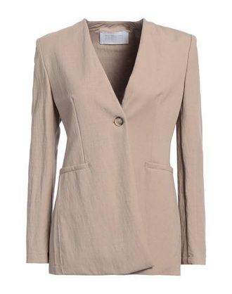 スーツ HARRIS WHARF LONDON Women Suit Jackets A3502MTETE01 Brown Harris Wharf London Women Double Breasted Blazer | A3502MTETE01