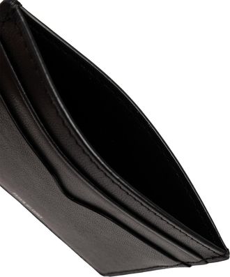 J.W.Anderson Leather Cardholder With Logo, Unisex, Black