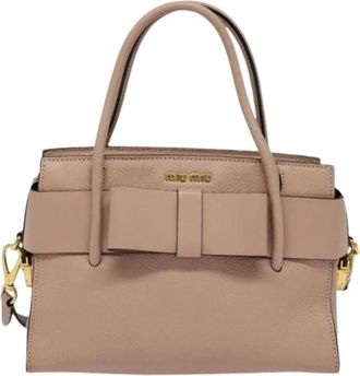 Miu Miu Pre-owned Handtas - Dames - Vintage Handtas - Roze - ONE Size - Leer - Vintage