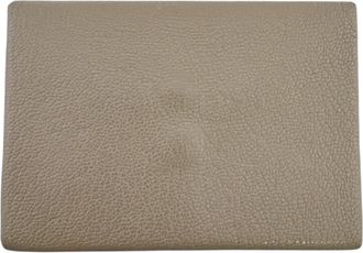 Herm&egrave;s Brown Etoupe Gray Leather Coin Purse/Coin Case (Pre-Owned)