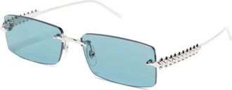 Cartier Sunglasses, unisex, Gray, Size: 57 MM Rectangular Sunglasses