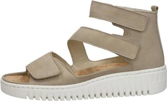 Waldl&auml;ufer H-Willow Sandal - Dames - Sleehakken - Beige - 41 EU - Leer - Schoenen