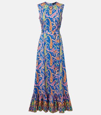 Etro Paisley cotton-blend midi dress