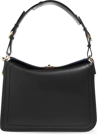 Lanvin Compagnon Schoudertas - Dames - Schoudertassen - Zwart - ONE Size - Leer - Tassen