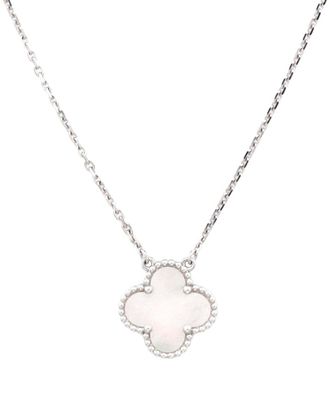 Van Cleef & Arpels 18K Vintage Alhambra Pendant Necklace (Authentic Pre-Loved)