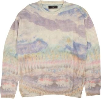 Amiri Blue Tie Dye Sweater