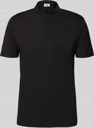 Drykorn Drykorn Slim Fit Poloshirt mit Stehkragen Modell LOUIS in Black, Gr&ouml;&szlig;e XL