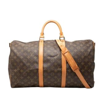 Louis Vuitton Pre-owned Weekend Bags, female, Brown, Size: ONE SIZE Pre-owned Keepall Bandouliere 50