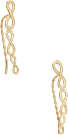 Italian Gold, Inc 10K Triple Infinity Climber Earrings