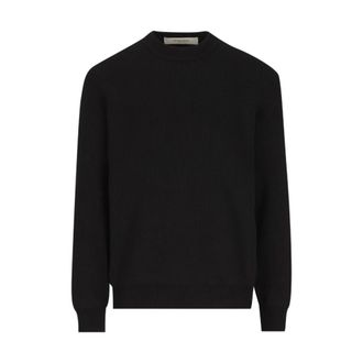 Golden Goose Truien & Vesten, Heren, Zwart, S, Katoen, Golden Crewneck Sweater
