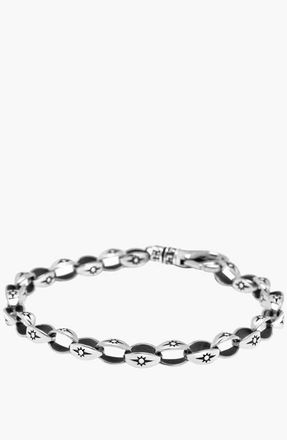 Nialaya Star Link Bracelet in Silver at Nordstrom, Size Medium