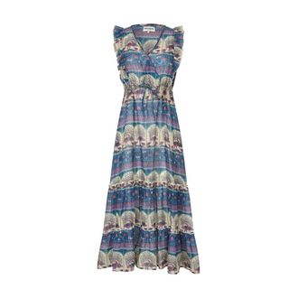 Lollys Laundry Midi Jurken - Dames - Casual kleedjes - Veelkleurig - XL - Kleedjes