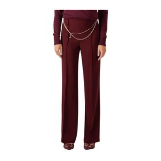 Twinset Dames Broeken 252tp2281 - Dames - Broeken - Rood - Maat: 4XS Poliester