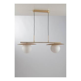Netlighting Chaplin Globe Bar Ceiling Pendant Satin Gold E27