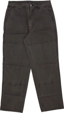 HUF Belden Double Knee Pant - Heren - Straight fit broeken - Zwart - W34 - Katoen - Broeken