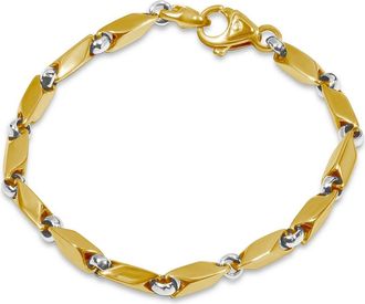Pompeii3 Mens Link 14k Gold (31gram) or Platinum (51gram) 4.5mm Bracelet 8.5