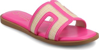 Journee Collection Womens Primah Wide Width Flat Sandals