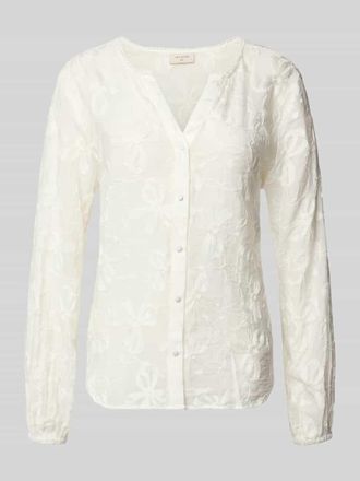 Freequent Bluse aus Viskose-Mix mit Knopfleiste Modell Randy in Offwhite, Gr&ouml;&szlig;e XXL