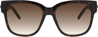 Kurt Geiger 55mm Gradient Square Sunglasses in Glitter Havana at Nordstrom Rack
