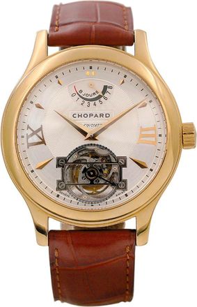 Chopard L.U.C Tourbillon White Dial Mens Watch 161869-5001