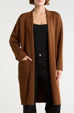 Max Studio Patch Pocket Long Cardigan in Camel at Nordstrom Rack, Size X-Small