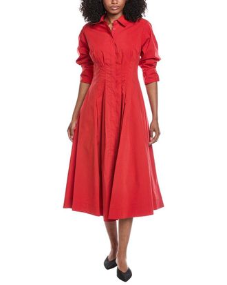 SIMKHAI Simkhai Jazz Pintuck Midi Dress