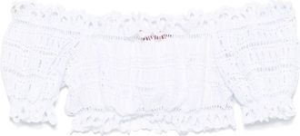 Ermanno Scervino Top di cotone in pizzo Ermanno Sciartore