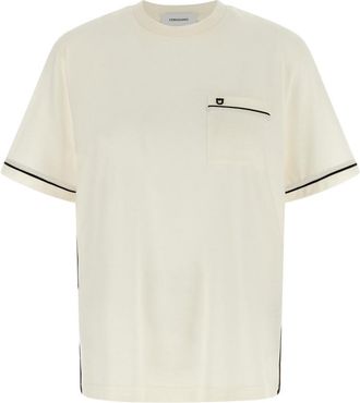 Ferragamo Off White Crew Neck T-shirt