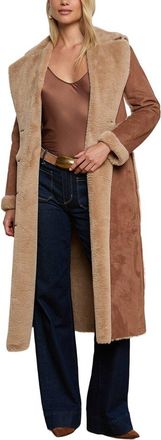 L'agence Citron Faux Fur Maxi Coat