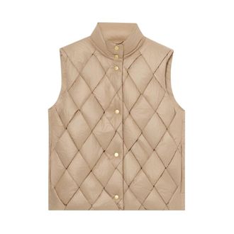 Brooks Brothers 3D Padded Vest - female - Brooks Brothers - Waistcoats - Beige - S - Jackets