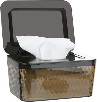 OEM Caja Para Toallitas H&uacute;medas Para Beb&eacute;s Sin Bpa Con Tapa, Apta Para Uso Dom&eacute;stico Y De Oficina (marr&oacute;n, 19,513,310 Cm)