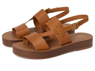 Franco Sarto Genova Womens Wedge Shoes Tan Brown : 8.5 M, Leather