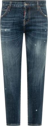 Dsquared2 Blue Skinny Mid Rise Jeans