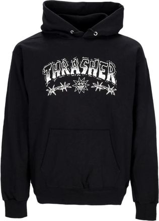 Thrasher Stekeldraad Zwarte Hoodie Sweatshirt - Heren - Hoodies - Zwart - L - Katoen - Hoodies & sweatvesten