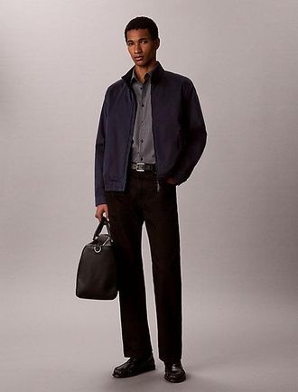 Calvin Klein Camisa Slim De Gingham Con Botones